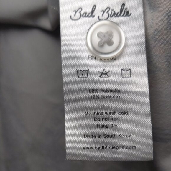 Bad Birdie Wildlife Leopard Palm Performance Golf Polo Men's XL - Picture 3 of 7